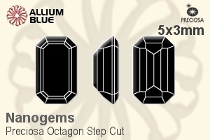 プレシオサ Octagon Step (OSC) 5x3mm - Nanogems