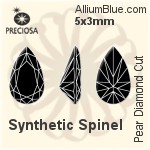 プレシオサ Pear Diamond (PDC) 5x3mm - Synthetic Spinel