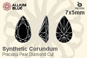 プレシオサ Pear Diamond (PDC) 7x5mm - Synthetic Corundum