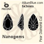 プレシオサ Pear Diamond (PDC) 5x3mm - Nanogems