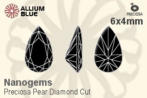 プレシオサ Pear Diamond (PDC) 6x4mm - Nanogems