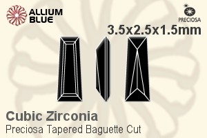 プレシオサ Tapered Baguette (TBC) 3.5x2.5x1.5mm - キュービックジルコニア