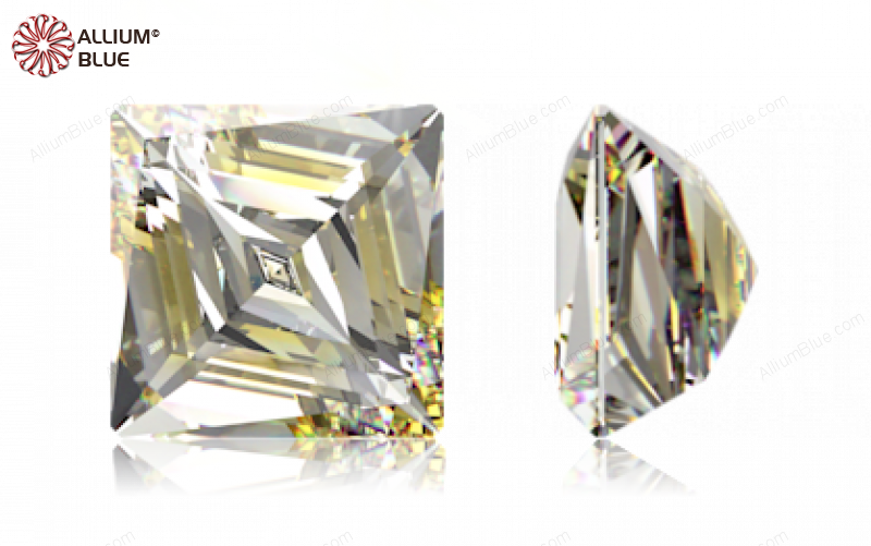 SWAROVSKI GEMS Cubic Zirconia Square Bizquare Yell.Lem-Wh. (VB) 7.00MM normal +/- FQ 0.035