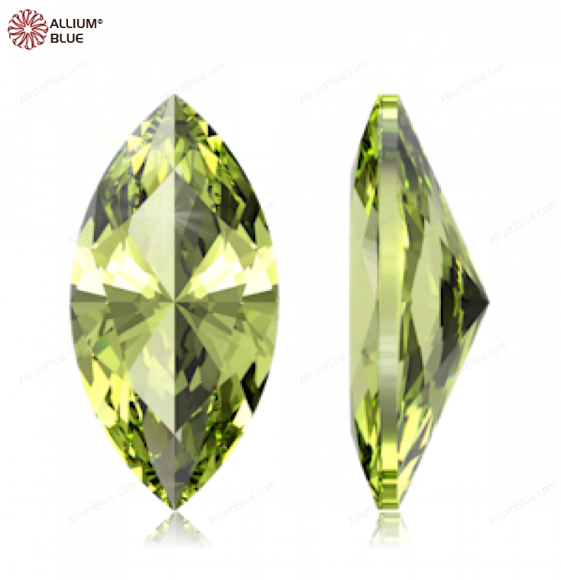 SWAROVSKI GEMS Swarovski Ceramics Marquise Colored Brilliance Paradise Green 5.00x2.50MM normal +/- FQ 0.100