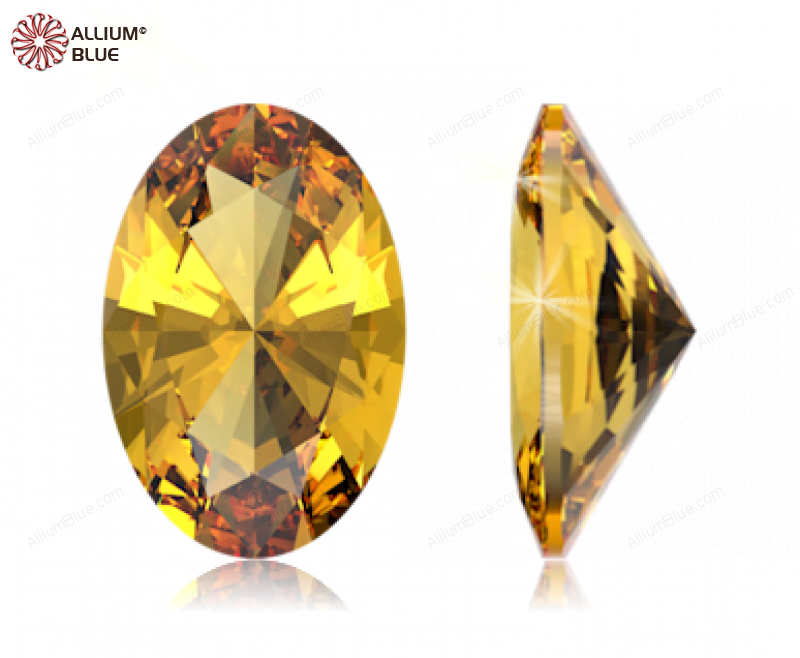 SWAROVSKI GEMS Swarovski Ceramics Oval Colored Brilliance Sunrise Yellow 3.00x2.00MM normal +/- FQ 0.100