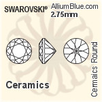 スワロフスキー セラミックス ラウンド カラー Brilliance カット (SGCRDCBC) 3.75mm - セラミックス