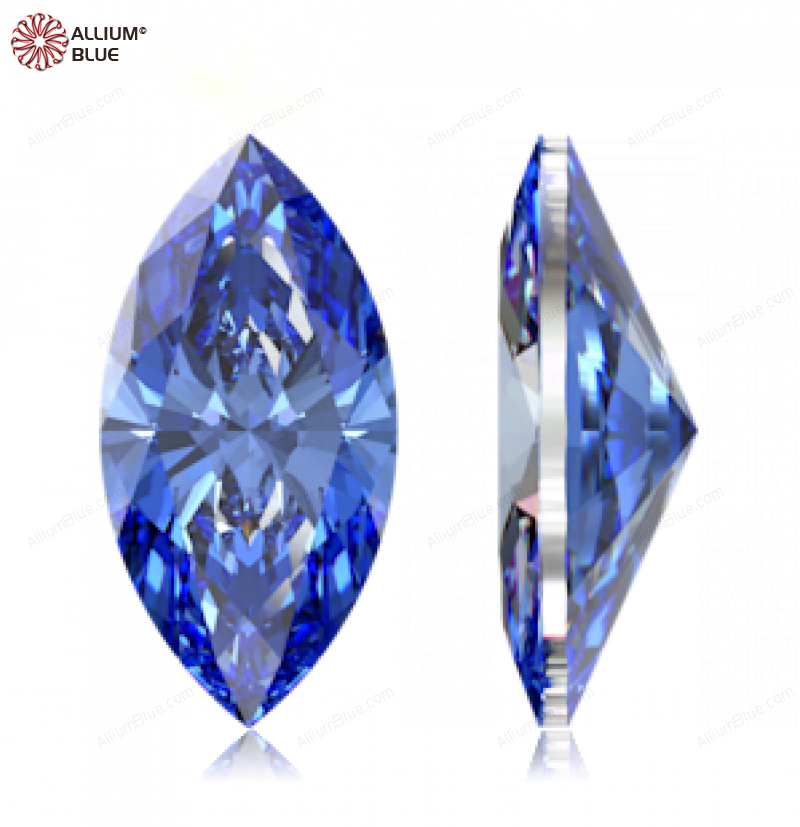 SWAROVSKI GEMS Cubic Zirconia Marquise Pure Brilliance Fancy Blue 7.00x3.50MM normal +/- FQ 0.060