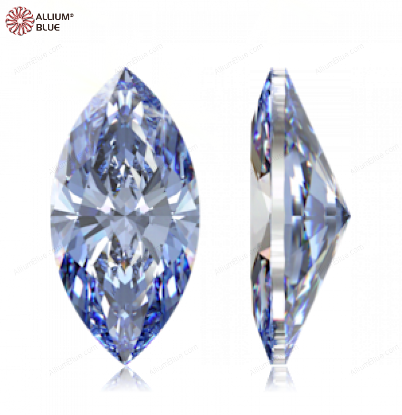 SWAROVSKI GEMS Cubic Zirconia Marquise Pure Brilliance Greyish Blue 8.00x4.00MM normal +/- FQ 0.060