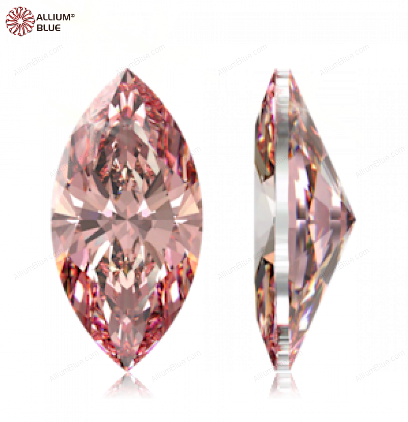 SWAROVSKI GEMS Cubic Zirconia Marquise Pure Brilliance Fancy Morganite 8.00x4.00MM normal +/- FQ 0.060