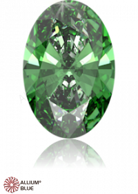 SWAROVSKI GEMS Cubic Zirconia Oval Pure Brilliance Fancy Green 5.00x3.00MM normal +/- FQ 0.080