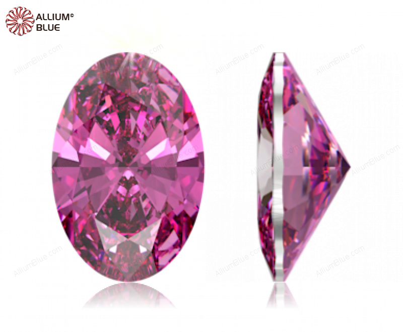 SWAROVSKI GEMS Cubic Zirconia Oval Pure Brilliance Rubellite 3.00x2.00MM normal +/- FQ 0.100