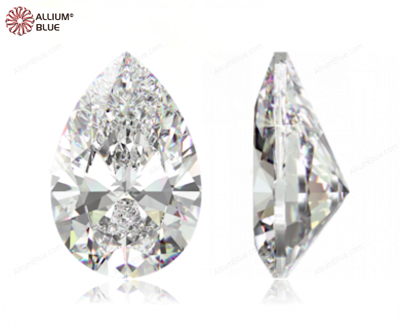 SWAROVSKI GEMS Cubic Zirconia Pear Pure Brilliance White 5.00x3.00MM normal +/- FQ 0.080