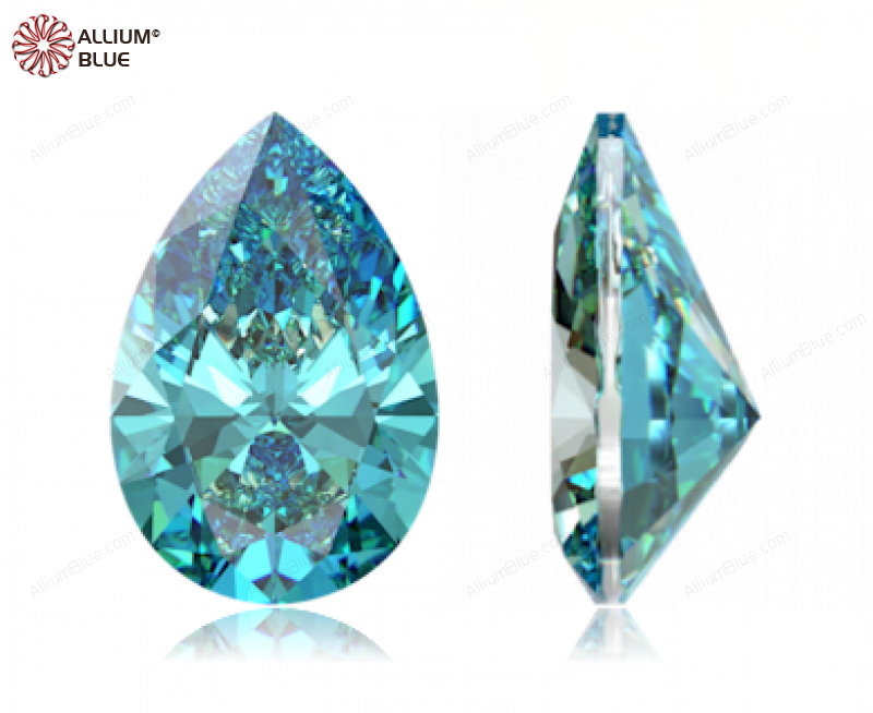 SWAROVSKI GEMS Cubic Zirconia Pear Pure Brilliance Mint 6.00x4.00MM normal +/- FQ 0.070