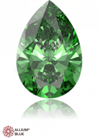 SWAROVSKI GEMS Cubic Zirconia Pear Pure Brilliance Fancy Green 6.00x4.00MM normal +/- FQ 0.070