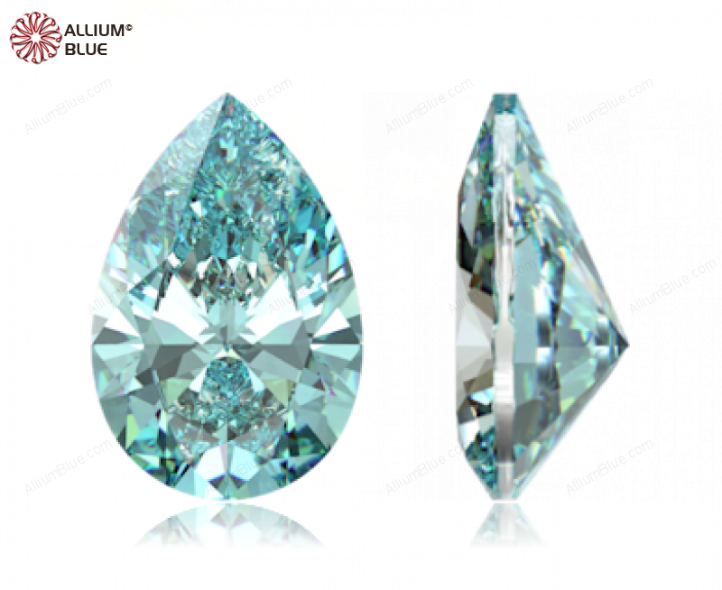 SWAROVSKI GEMS Cubic Zirconia Pear Pure Brilliance Frosty Mint 7.00x5.00MM normal +/- FQ 0.040