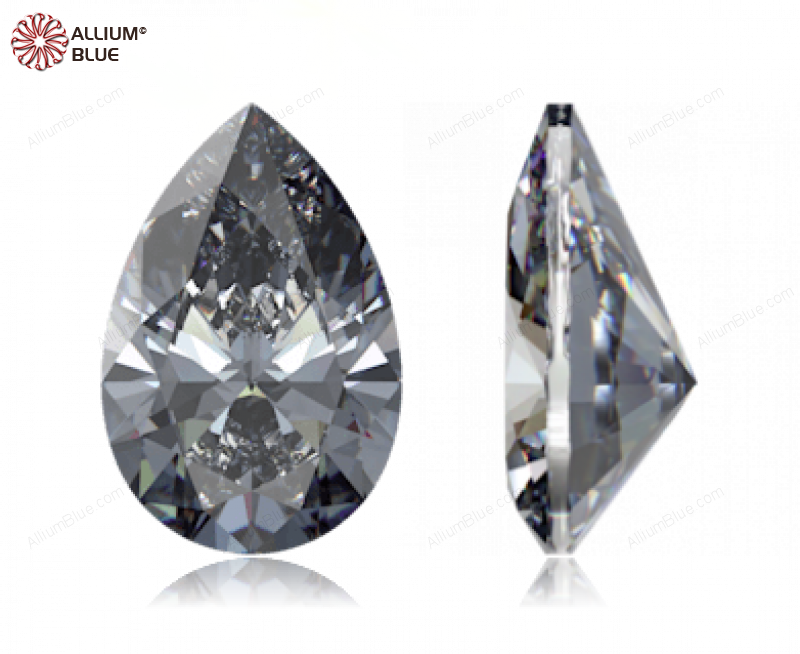 SWAROVSKI GEMS Cubic Zirconia Pear Pure Brilliance Silver Grey 6.00x4.00MM normal +/- FQ 0.070