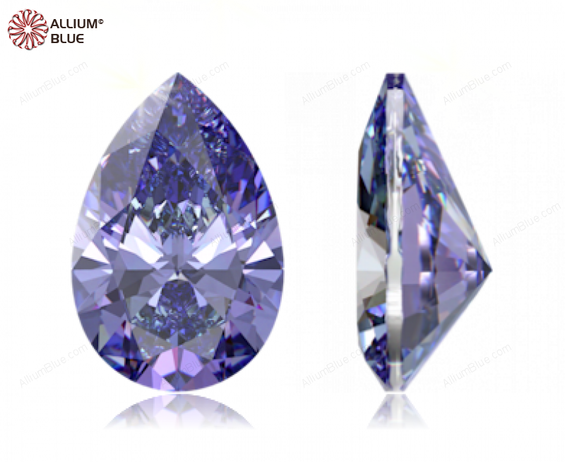 SWAROVSKI GEMS Cubic Zirconia Pear Pure Brilliance Lavender 6.00x4.00MM normal +/- FQ 0.070