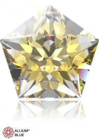 SWAROVSKI GEMS Cubic Zirconia Pentagon Star Yell.Lem-Wh. (VB) 6.00x6.00MM normal +/- FQ 0.060