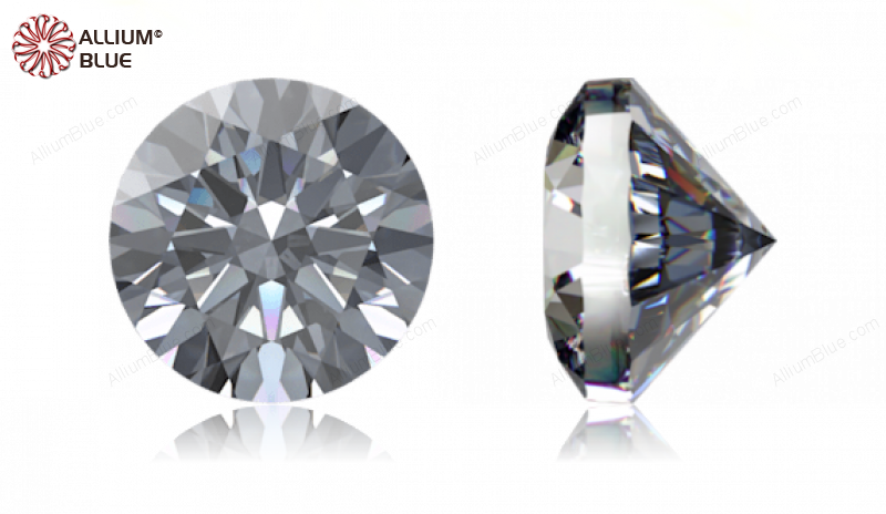 SWAROVSKI GEMS Cubic Zirconia Round Pure Brilliance Silver Grey 8.00MM normal +/- FQ 0.035