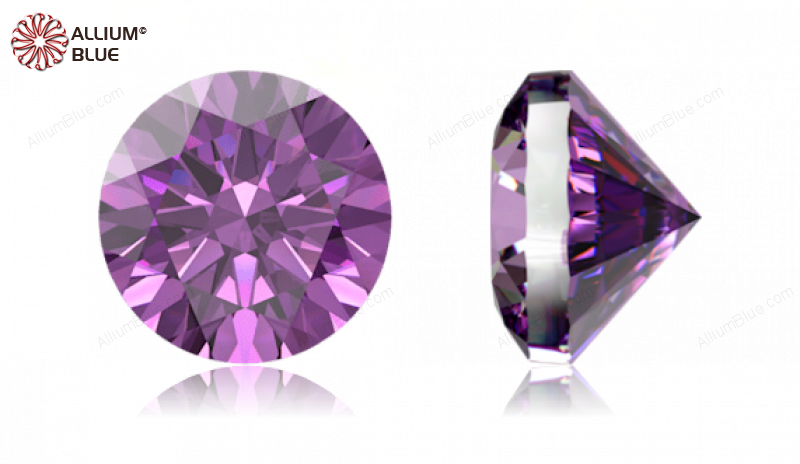 SWAROVSKI GEMS Cubic Zirconia Round Pure Brilliance Fancy Purple 6.00MM normal +/- FQ 0.060