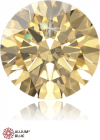 SWAROVSKI GEMS Cubic Zirconia Round Pure Brilliance Fancy Yellow 8.00MM normal +/- FQ 0.035