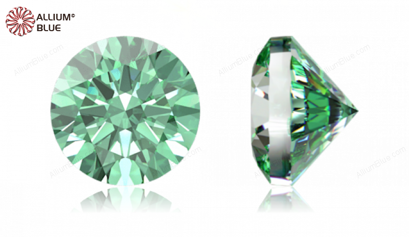 SWAROVSKI GEMS Cubic Zirconia Round Pure Brilliance Fancy Light Green 3.00MM normal +/- FQ 0.200