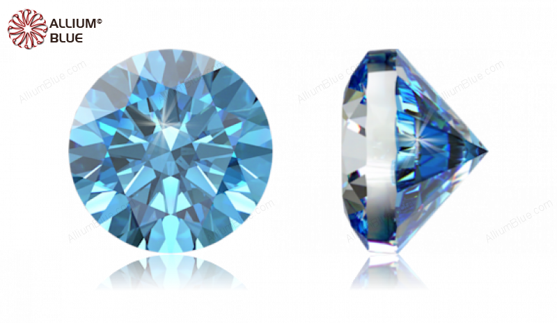 SWAROVSKI GEMS Cubic Zirconia Round Pure Brilliance Aquamarine 1.90MM normal +/- FQ 1.000