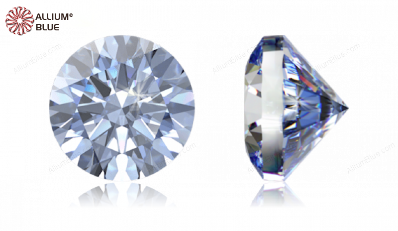 SWAROVSKI GEMS Cubic Zirconia Round Pure Brilliance Greyish Blue 1.90MM normal +/- FQ 1.000