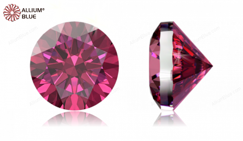 SWAROVSKI GEMS Cubic Zirconia Round Pure Brilliance Red Dark 1.25MM normal +/- FQ 1.000