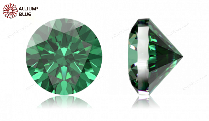 SWAROVSKI GEMS Cubic Zirconia Round Pure Brilliance Green 8.00MM normal +/- FQ 0.035