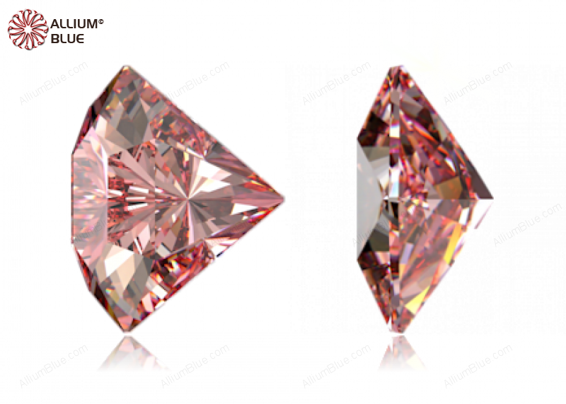 SWAROVSKI GEMS Cubic Zirconia Freeform Side View Fancy Morganite 7.50x6.00MM normal +/- FQ 0.035