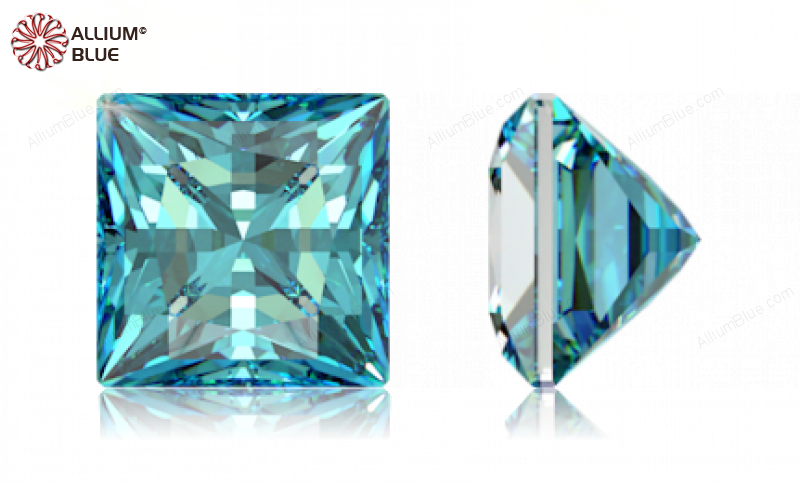 SWAROVSKI GEMS Cubic Zirconia Square Princess PB Mint 2.00MM normal +/- FQ 0.200