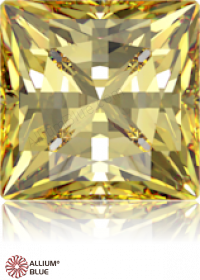 SWAROVSKI GEMS Cubic Zirconia Square Princess PB Yellow Lemon 7.00MM normal +/- FQ 0.035