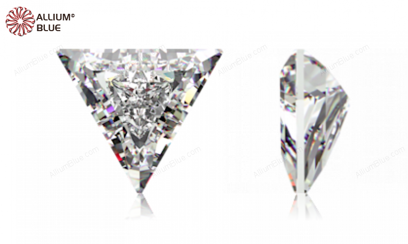 SWAROVSKI GEMS Cubic Zirconia Triangle Cut Corner White 6.00MM normal +/- FQ 0.060