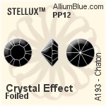 スワロフスキー STELLUX チャトン (A193) PP13 - カラー（コーティングなし） ゴールドフォイル