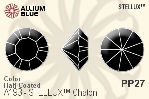 スワロフスキー STELLUX チャトン (A193) PP27 - カラー（ハーフ　コーティング）