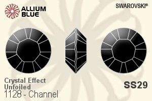 スワロフスキー チャンネル (1128) SS29 - クリスタル エフェクト 裏面にホイル無し