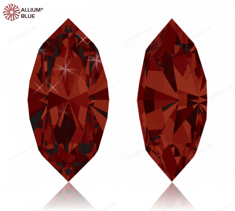 SWAROVSKI 4228 6X3MM CRYSTAL RED MAGMA F