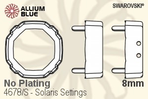 スワロフスキー Solarisファンシーストーン石座 (4678/S) 8mm - メッキなし