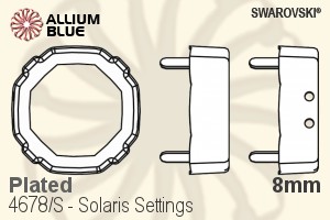 スワロフスキー Solarisファンシーストーン石座 (4678/S) 8mm - メッキ