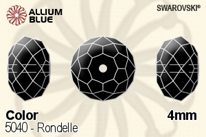 スワロフスキー Rondelle ビーズ (5040) 4mm - カラー