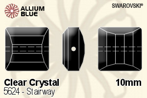 スワロフスキー Stairway ビーズ (5624) 10mm - クリスタル