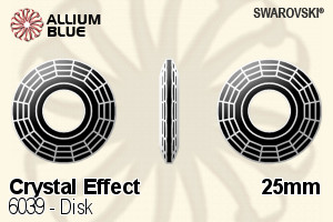 スワロフスキー Disk ペンダント (6039) 25mm - クリスタル エフェクト