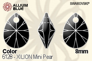 スワロフスキー XILION Mini Pear ペンダント (6128) 8mm - カラー