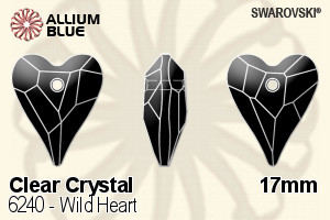 スワロフスキー Wild Heart ペンダント (6240) 17mm - クリスタル [SW6240-17-1] • スワロフスキー®  卸販売カタログ, Allium Blue 日本