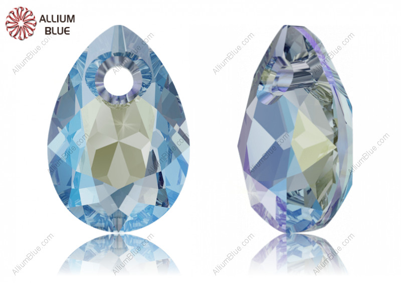 SWAROVSKI 6433 16MM AQUAMARINE SHIMMER