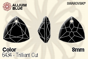 スワロフスキー Trilliant カット ペンダント (6434) 8mm - カラー