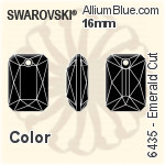 スワロフスキー Emerald カット ペンダント (6435) 16mm - カラー（ハーフ　コーティング）