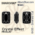 スワロフスキー Emerald カット ペンダント (6435) 11.5mm - クリスタル エフェクト