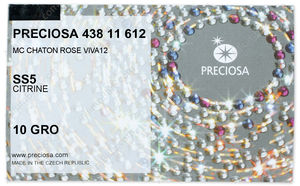 PRECIOSA Rose VIVA12 ss5 citrine S factory pack